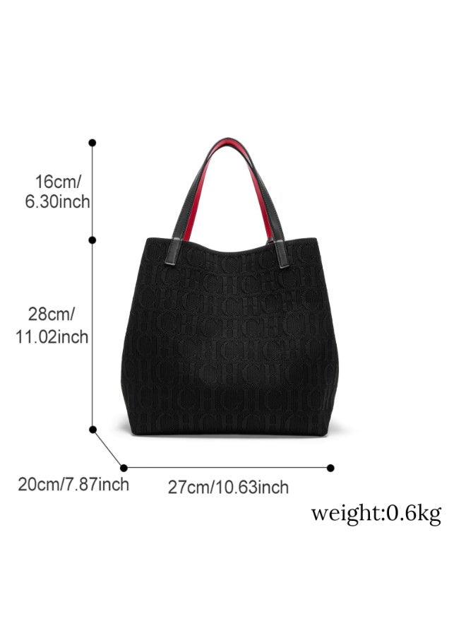 سي اتش سي اتش CH CH حقيبة تسوق كبيرة سعة للمرأة,حقيبة الركاب عارضة بسيطة,حقيبة الكتف - Image 2